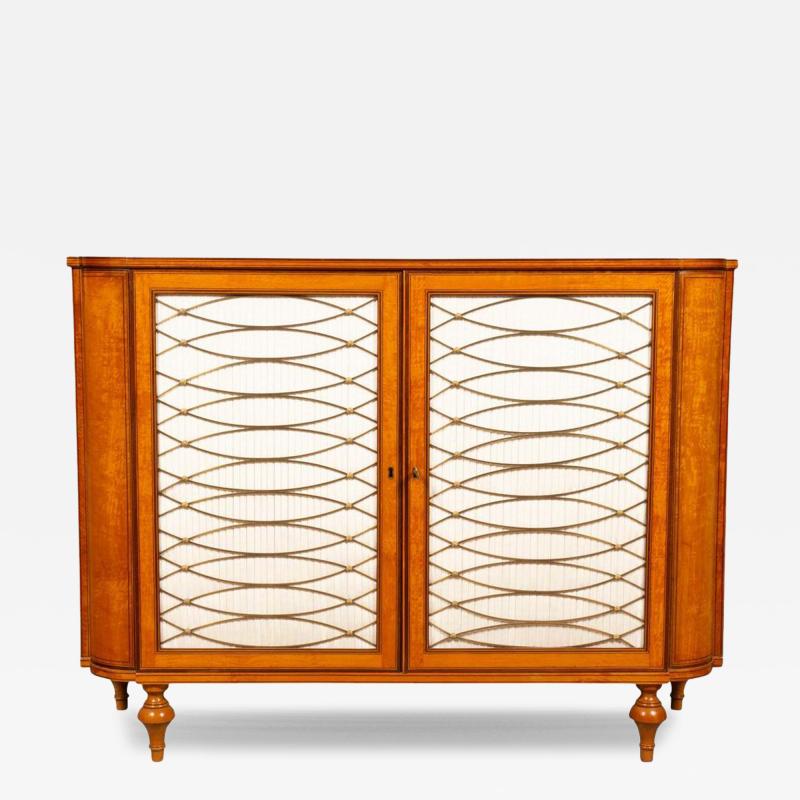 Irish Late George III Satinwood and Amaranth Side Cabinet