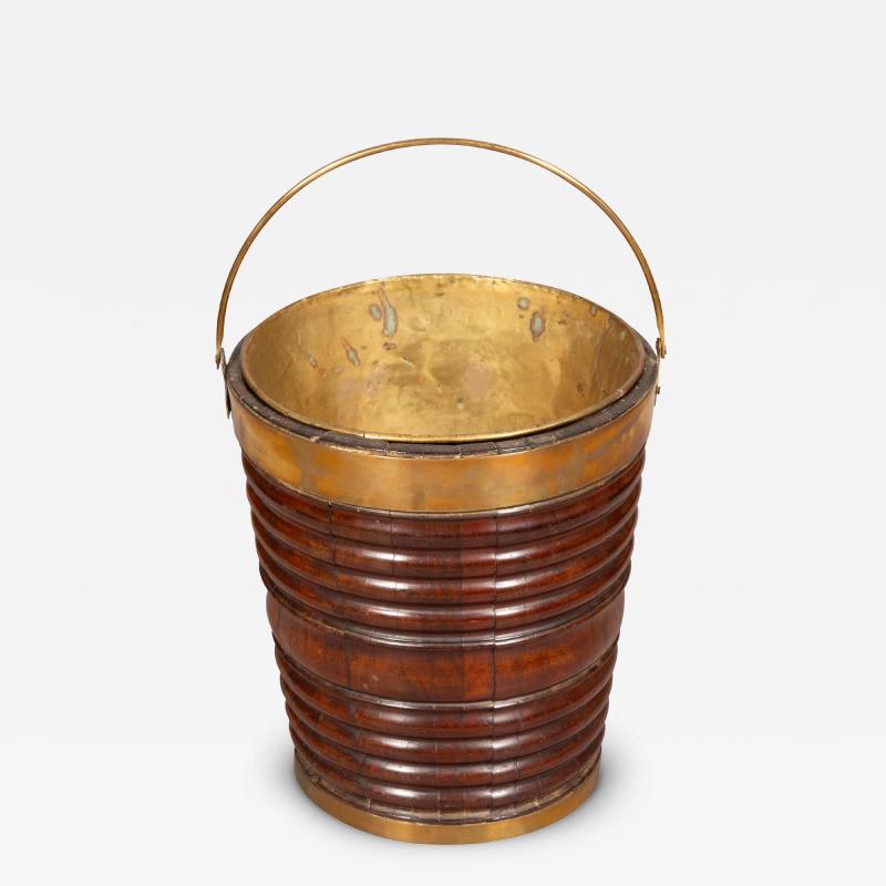 Irish Mahogany Peat Bucket