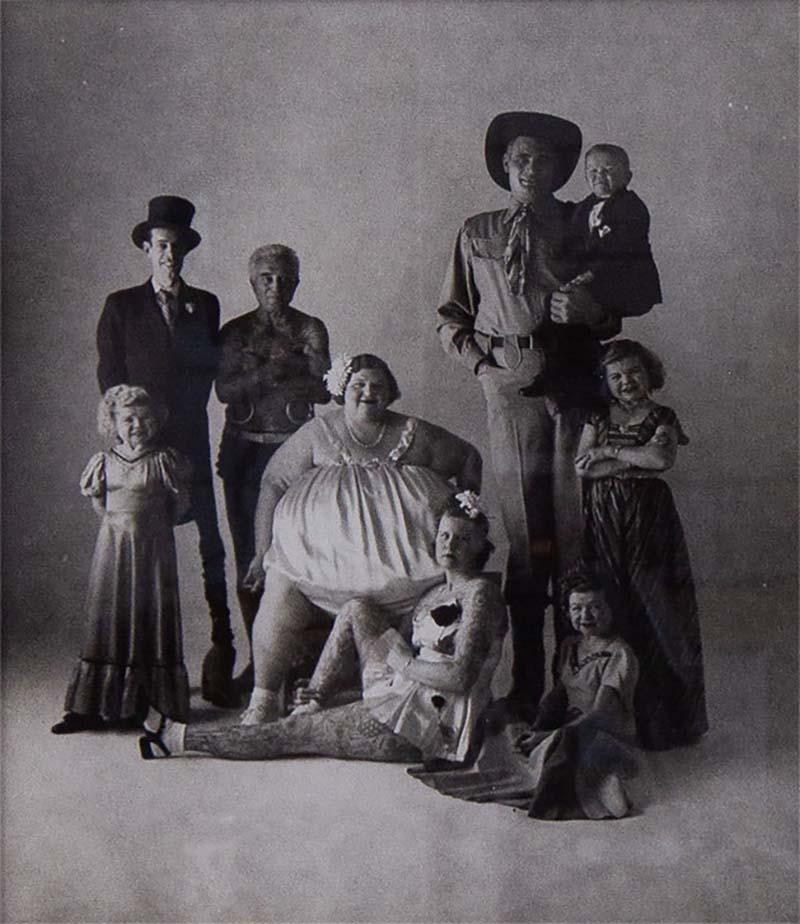 Irving Penn A Gelatin Silver Photograph titled Circus People by Irving Penn 1947