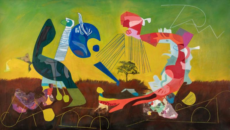 Isabel Brinck Abstract Paintng on Canvas Painting Titled I dont recall 