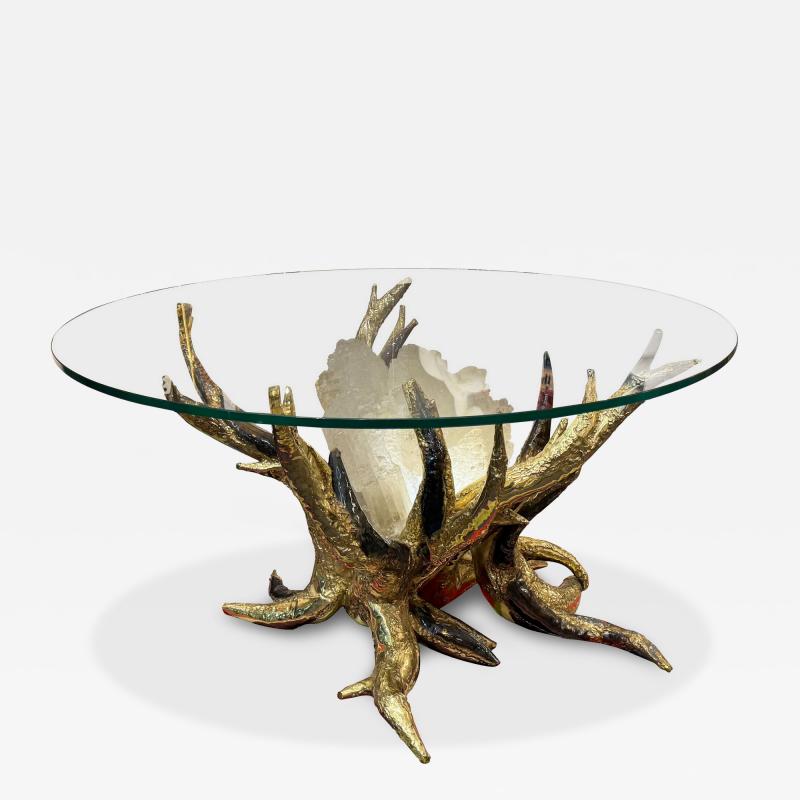 Isabelle Masson Faure Illuminated tree sculpture table Isabelle Richard Faure France circa 1980