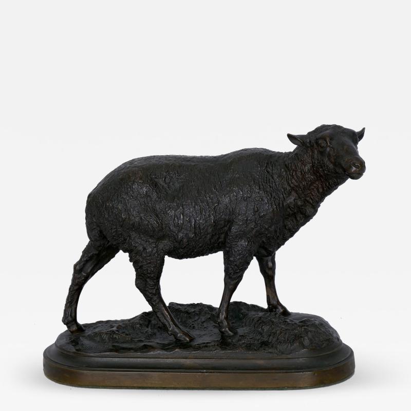 Isidore Bonheur Merino Ewe Bronze Sculpture Cast after Model by Isidore Jules Bonheur