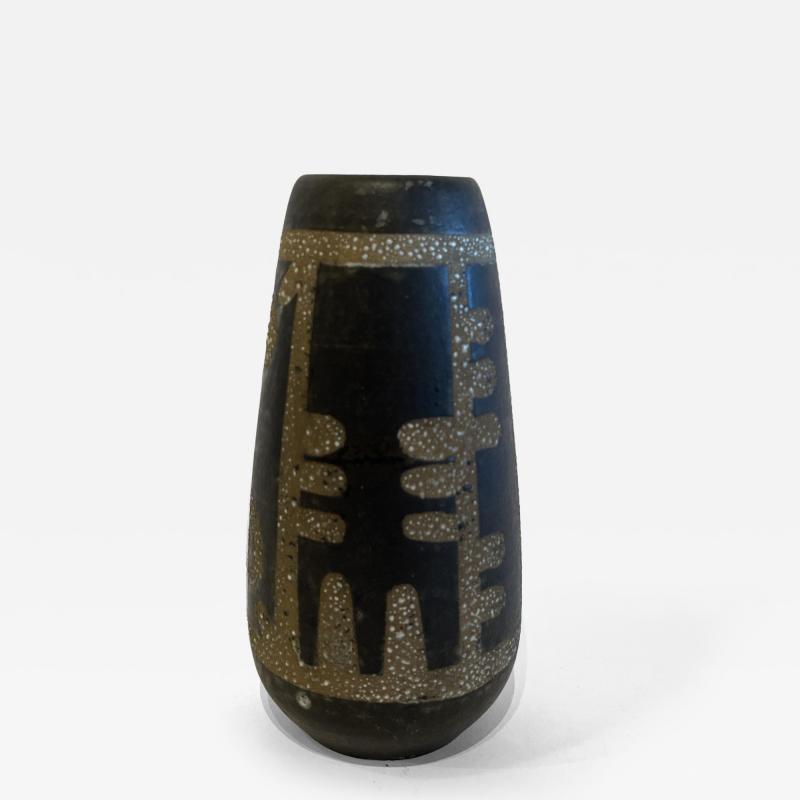 Israeli Mid Century Lapid Lava Glazed Ceramic Vase