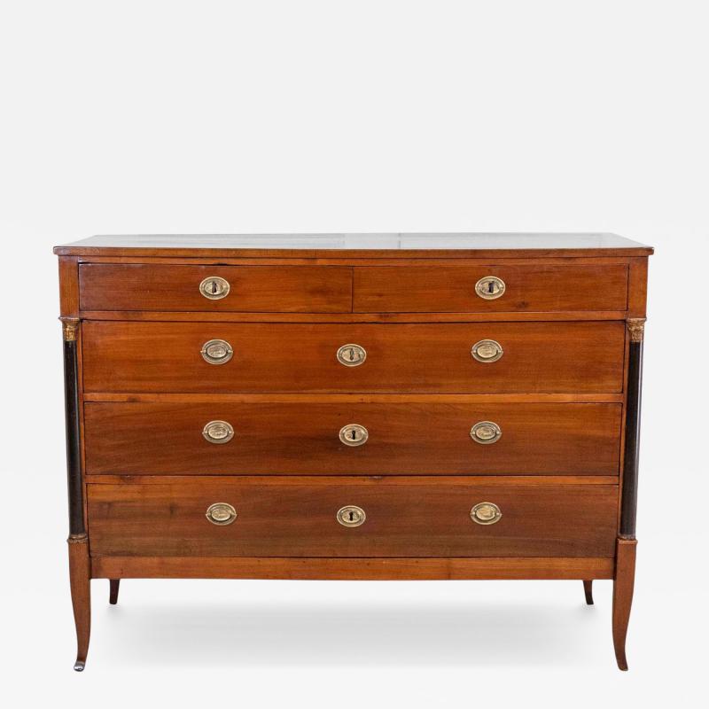 Italian 18th Century Directoire Cherrywood Chest of Drawers