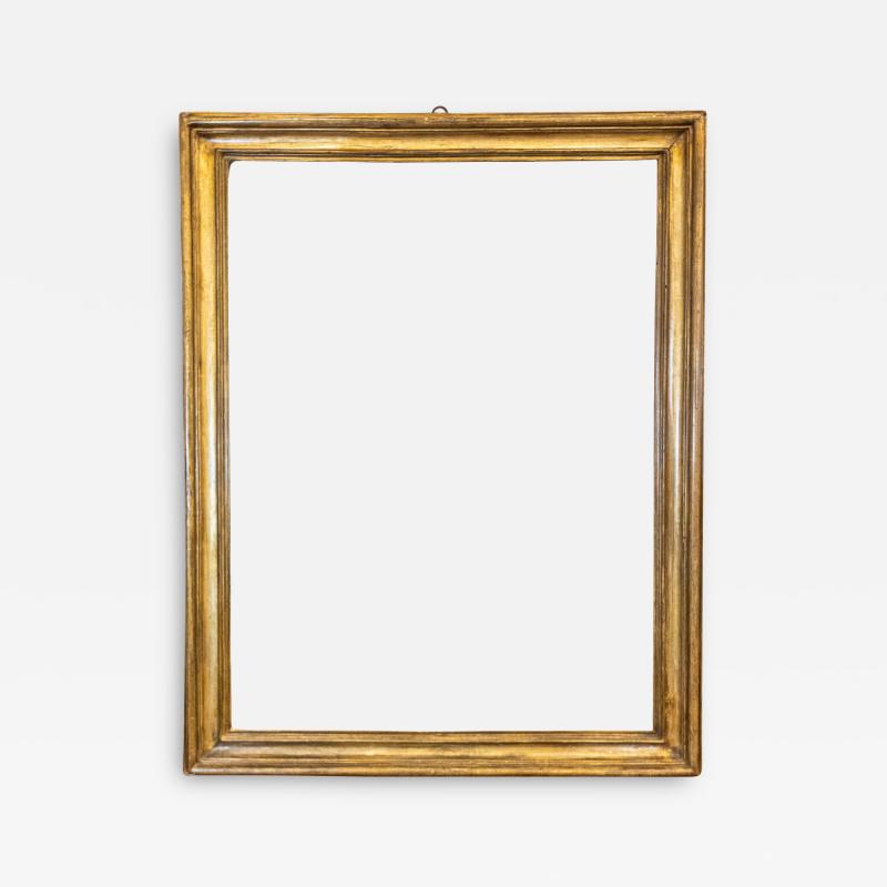 Italian 18th Century Giltwood Painting or Photo Frame with Rustic Character