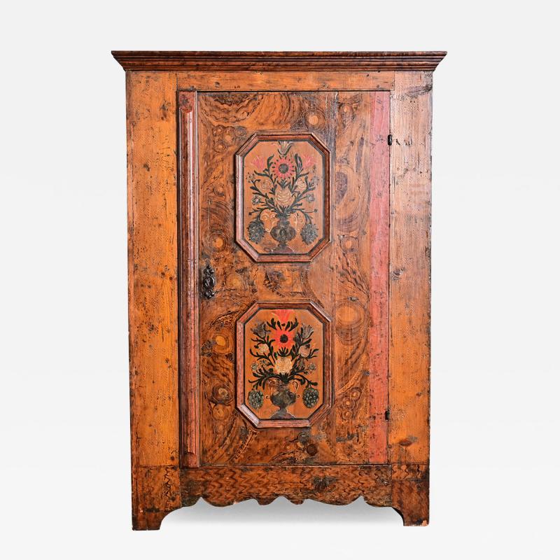 Italian 18th Century Painted Wardrobe