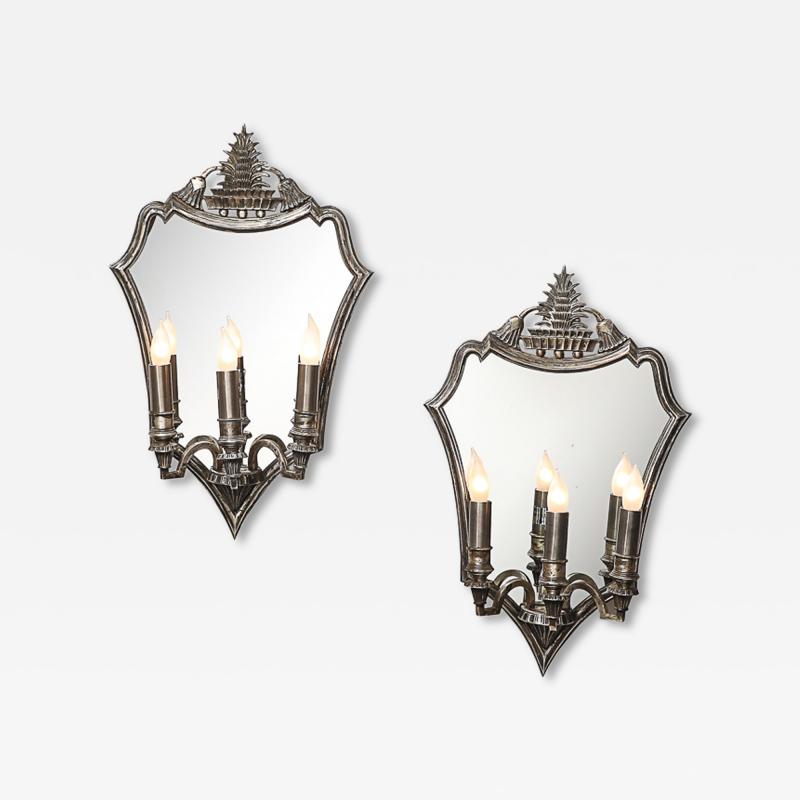 Italian 1930s Mirrored Wall Lights