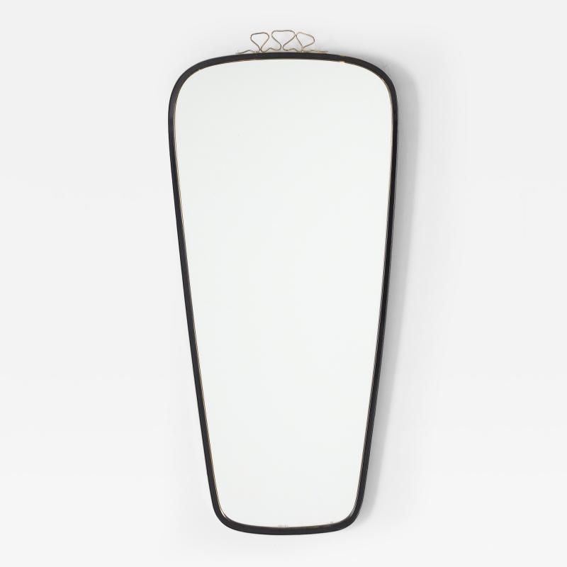 Italian 1950s Metal and Brass Mirror