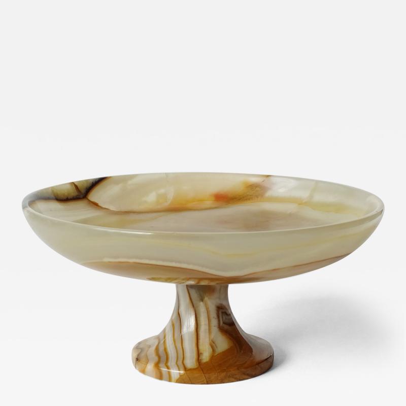 Italian 1960s Agate Stone Serving Dish