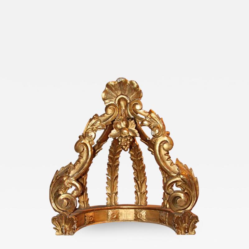 Italian 19th C Gold Leaf Crown