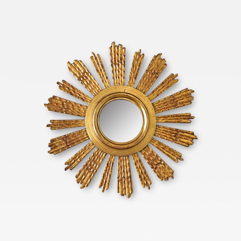 Italian 19th Century Gilt Starburst Mirror