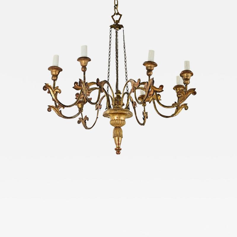 Italian 19th Century Giltwood Chandelier