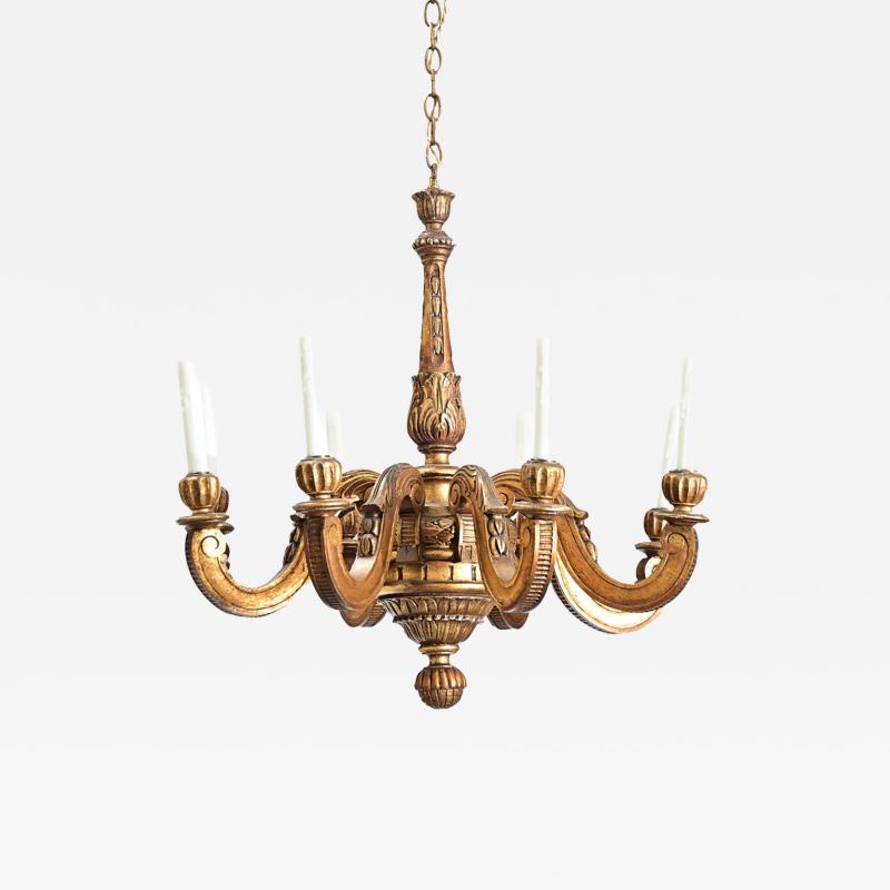 Italian 19th Century Giltwood Chandelier