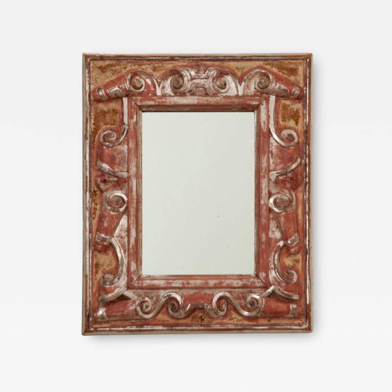 Italian 19th Century Silver Gilt Mirror