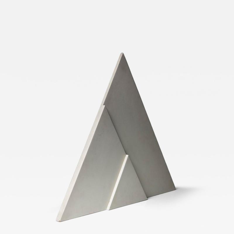 Italian 60s Geometric Wood Sculpture
