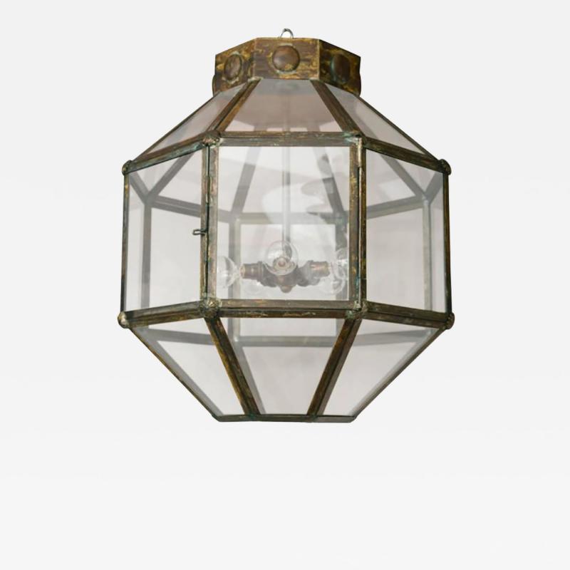 Italian Antiqued Brass Lantern Multiples Available