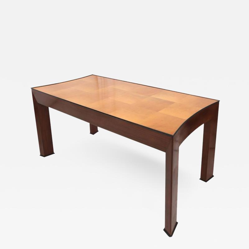 Italian Art Deco Concave Dining Table