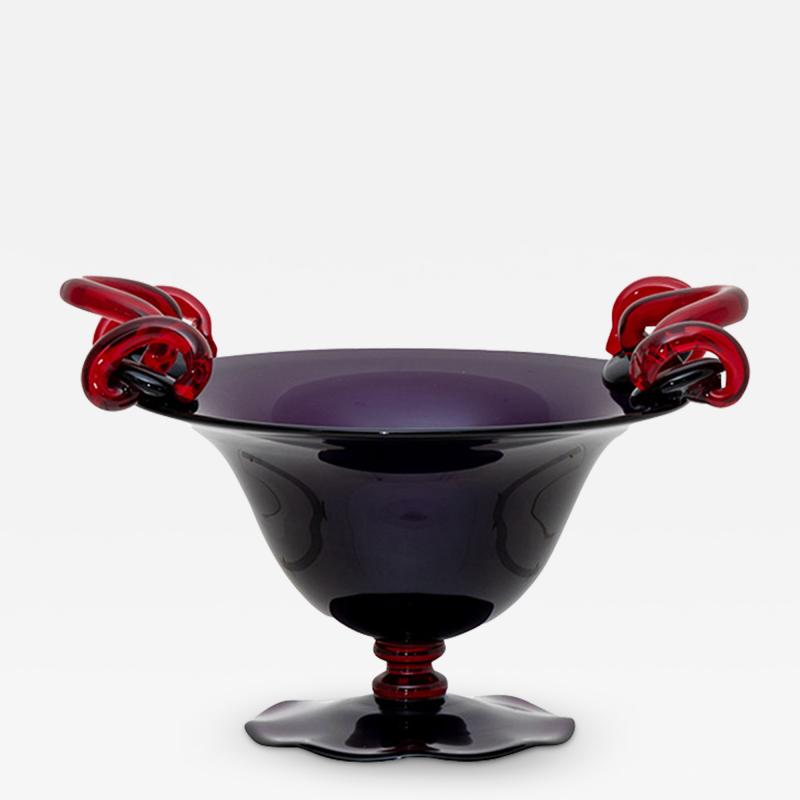 Italian Art Glass Centerpiece Michele De Lucchi for Cleto Munari 1991