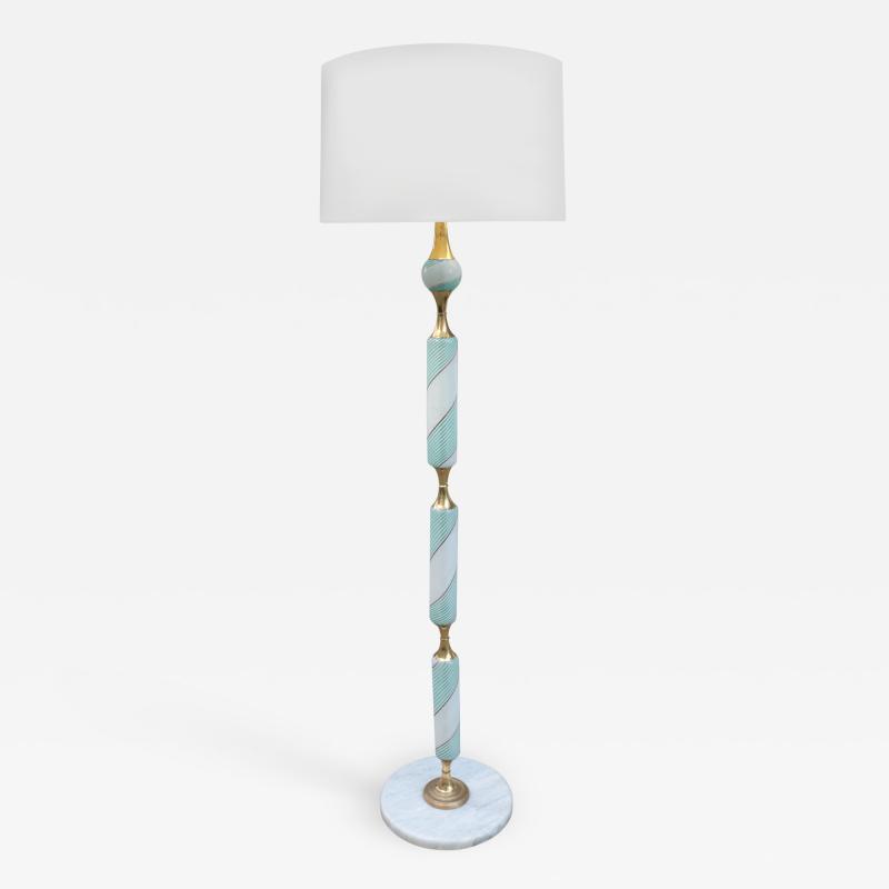 Italian Art Glass Floor Lamp