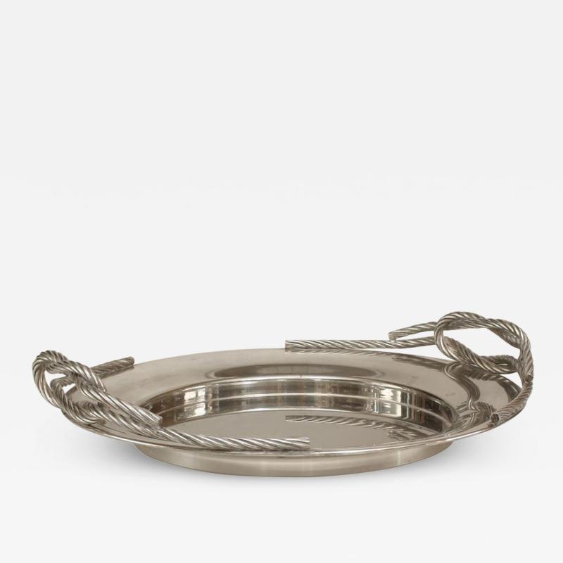 Italian Art Moderne Silver Plate Tray