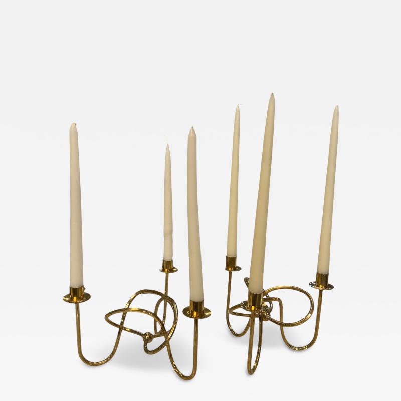 Italian Brass Candelabras