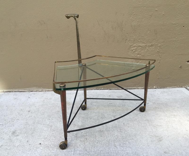 Italian Bronze Bar Cart