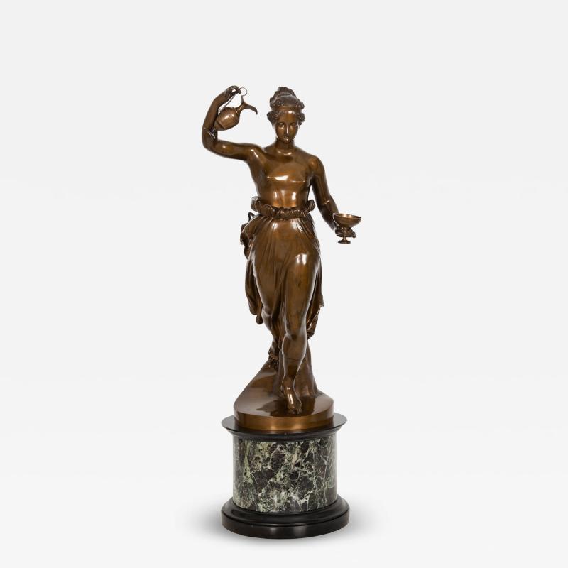 Italian Bronze Sculpture of Hebe after Antonio Canova by Boschetti