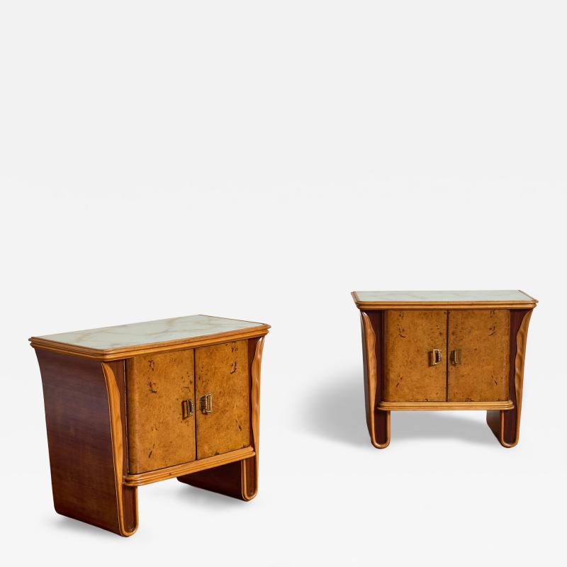 Italian Burl End Tables