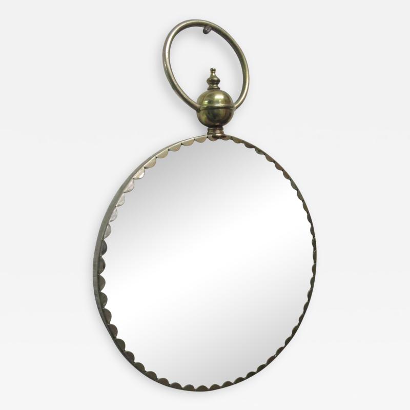 Italian Decorative Brass Mirror