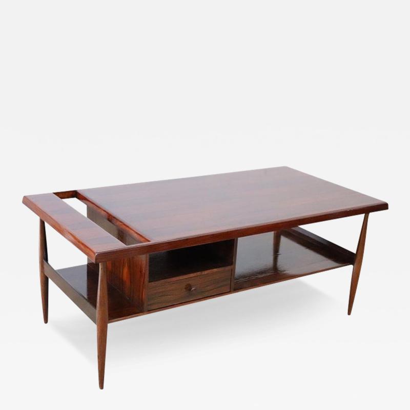 Italian Design Wooden Coffee Table Carlo Hauner and Martin Eisler for Forma