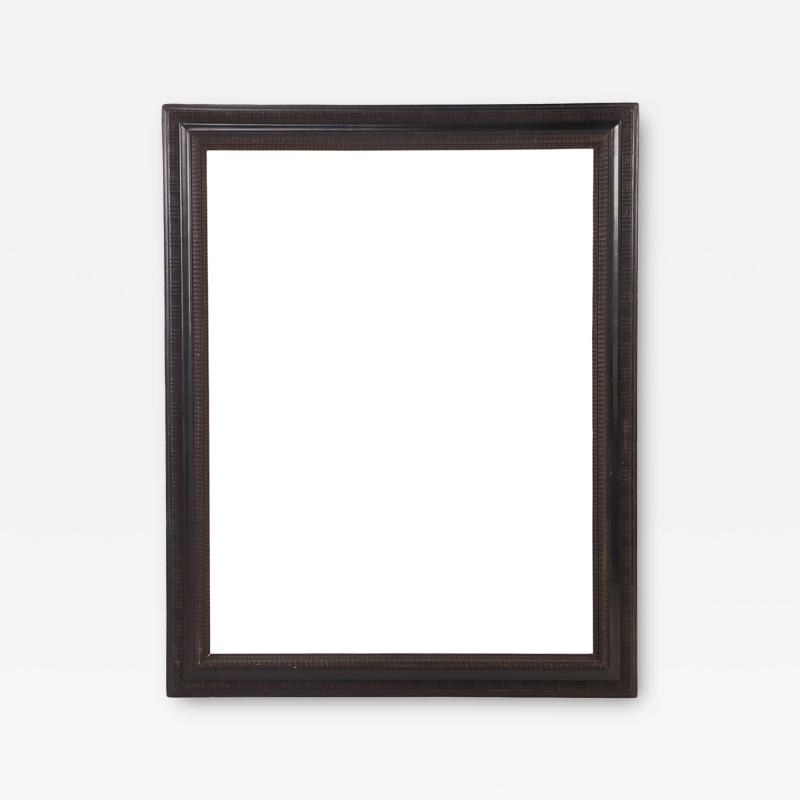 Italian Ebonized Wood Mirror in the Dutch Style C 1940
