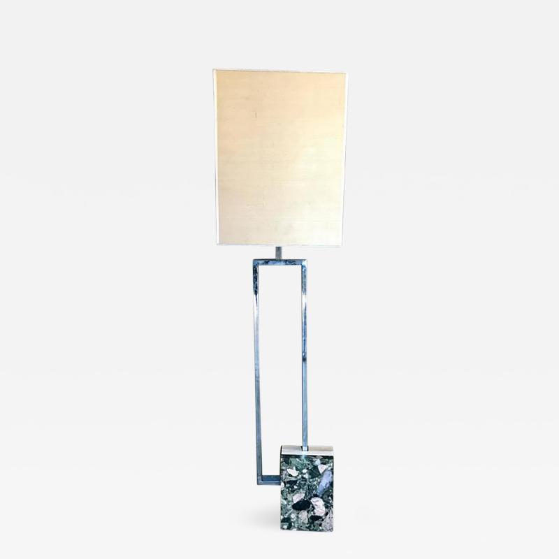 Italian Floor Lamp with Marble Base 1970s