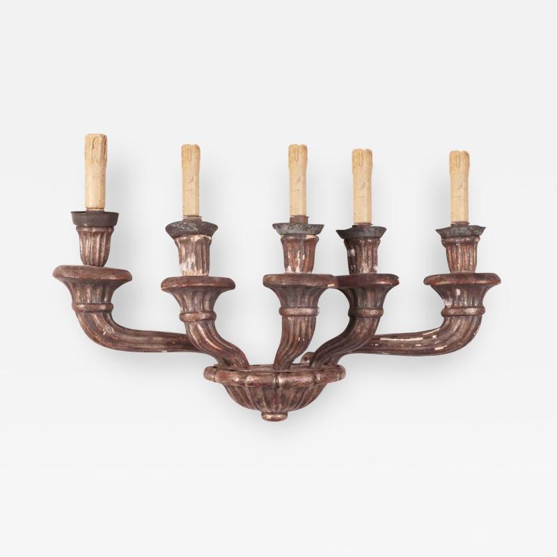 Italian Gilt Wood Wall Sconce Circa 1750