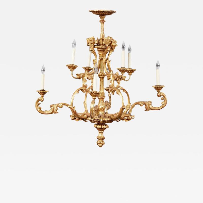 Italian Giltwood Chandelier