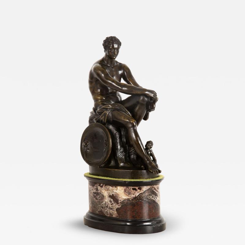 Italian Grand Tour Bronze Sculpture of Ludovisi Mars Ares after Antiquity