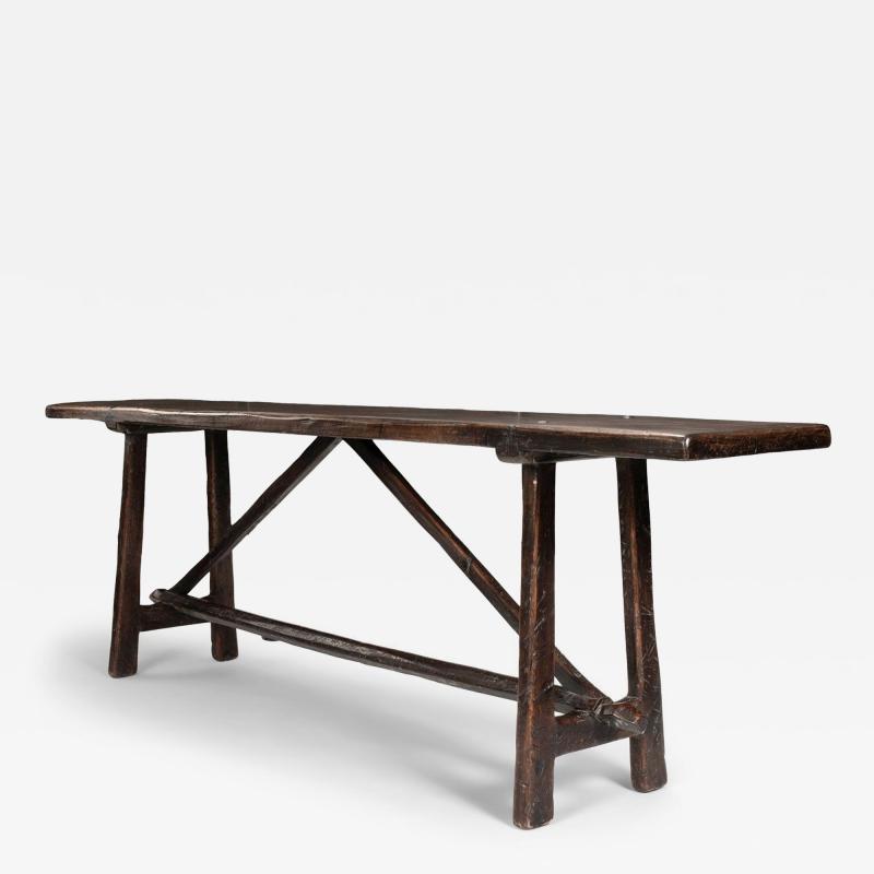 Italian Hand Carved Walnut Console