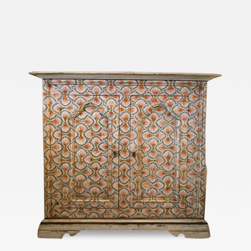 Italian Hand Painted Low Cabinet Firenze 19th century