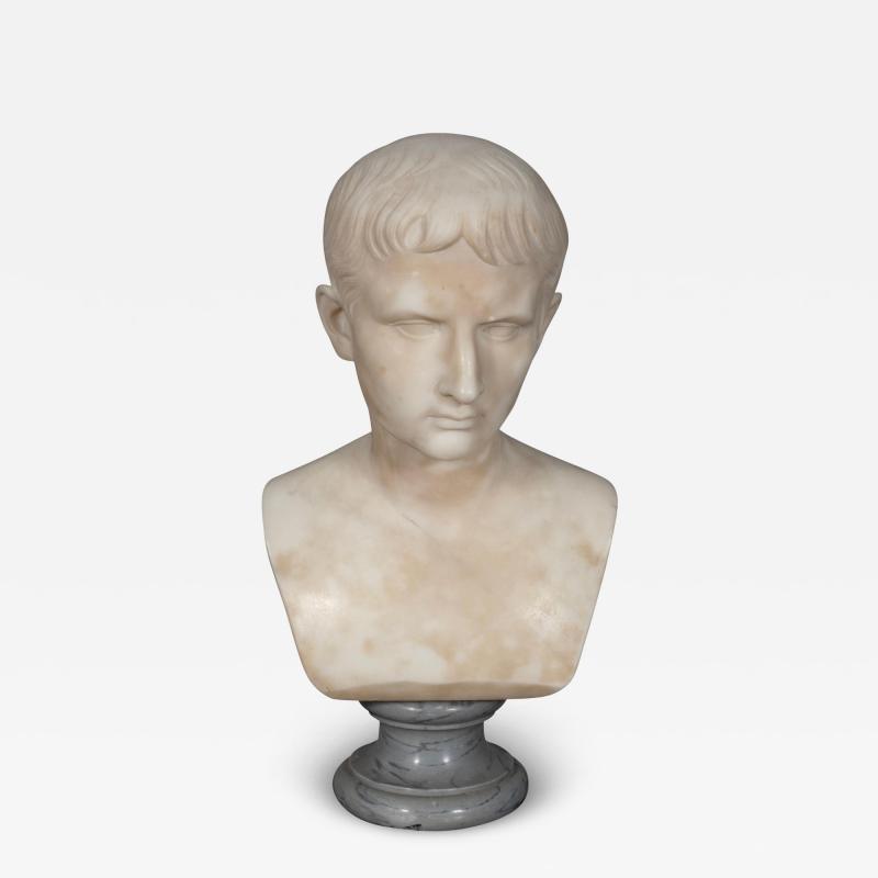 Italian Marble Bust of Caesar Augustus