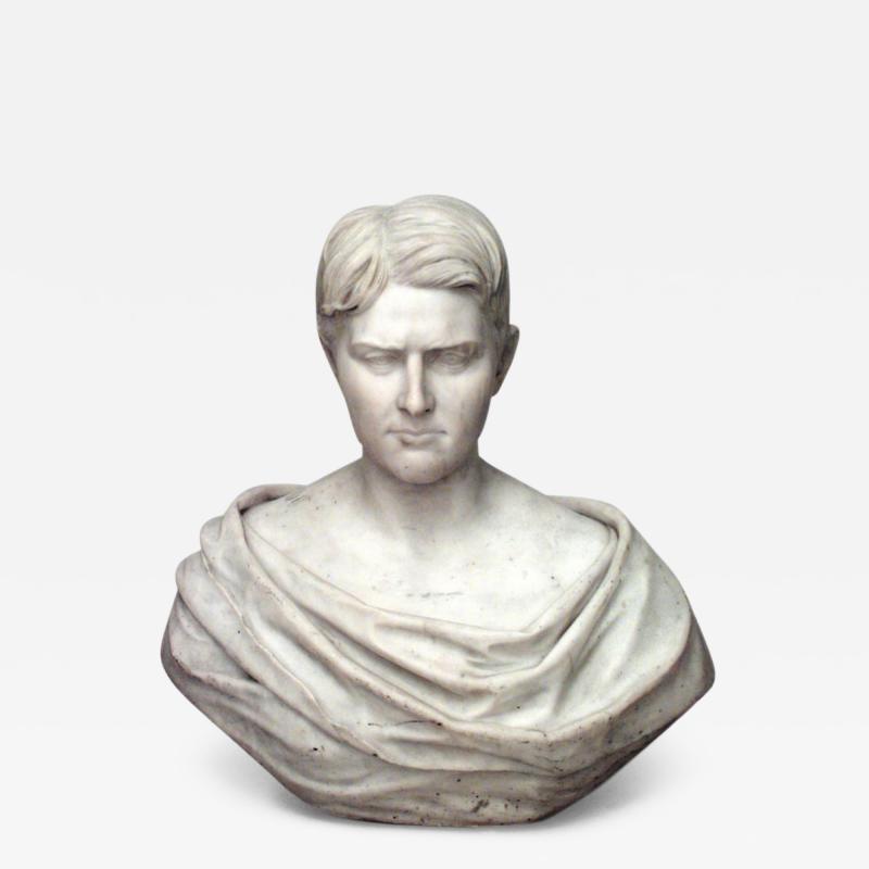 Italian Marble Roman Man Bust