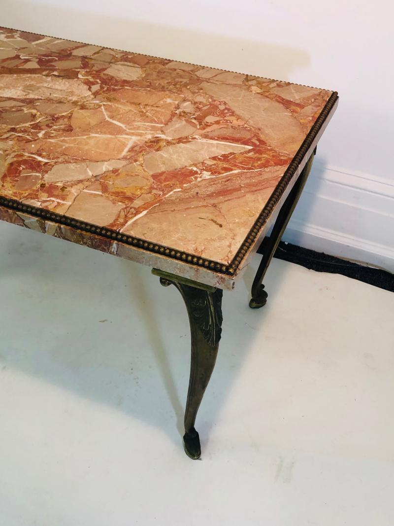 Italian Marble Top Coffee Table