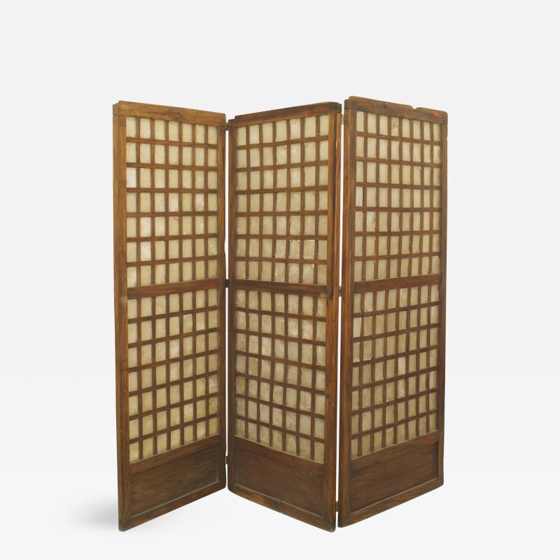 Italian Mid Century 3 Panel Screen