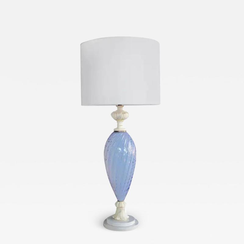 Italian Mid Century Art Glass Lamp Made for Marbro Lighting Los Angeles