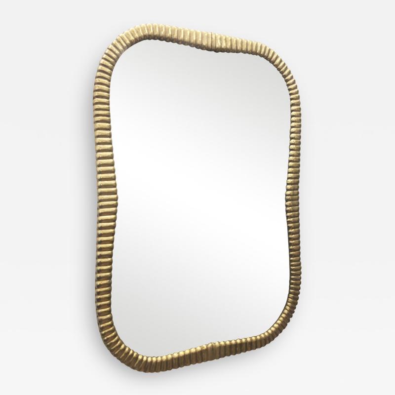 Italian Mid Century Bronze Mirror