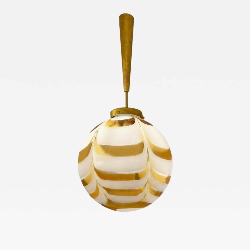 Italian Mid Century Murano Glass Globe Pendant 1960s