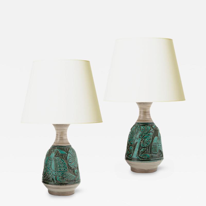 Italian Mid Century Pair of Table Lamps
