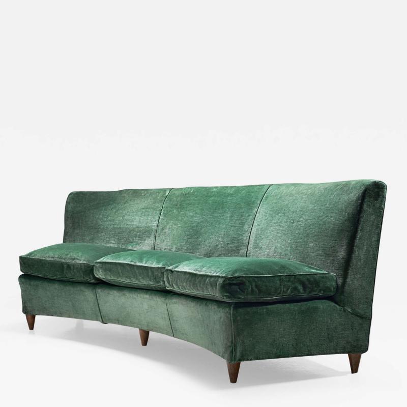 Italian Mid Century Three Seater Sofa Italy 1950s