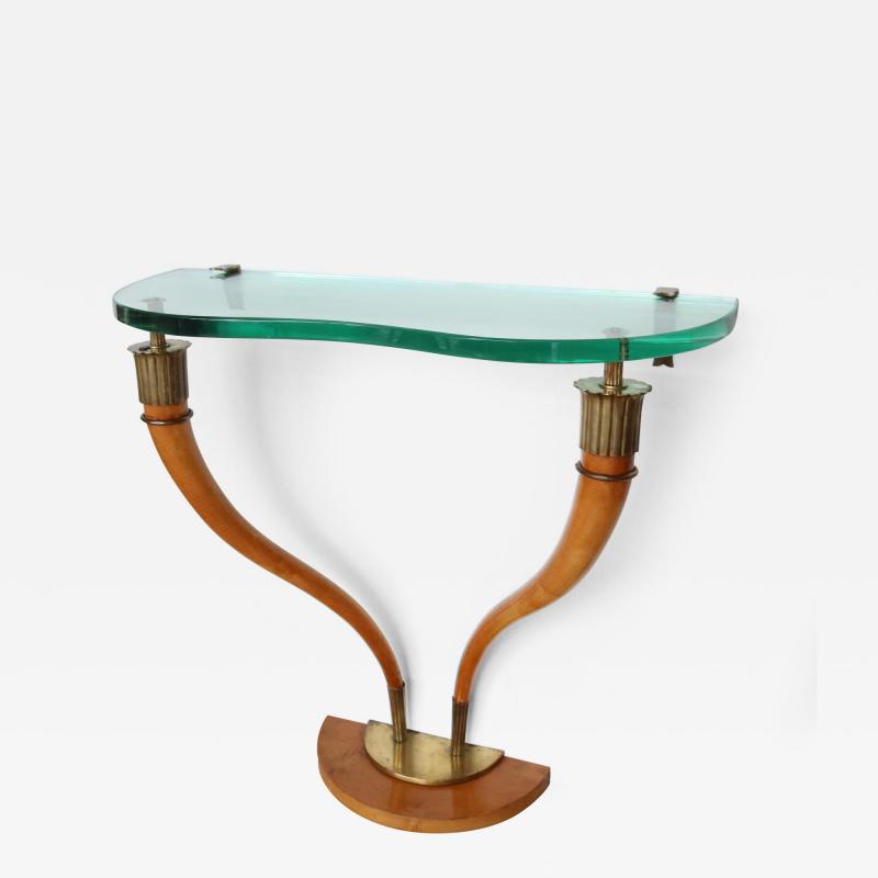 Italian Mid Century Wall Mounted Console