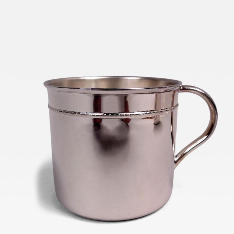 Italian Modern Sterling Silver Baby Cup