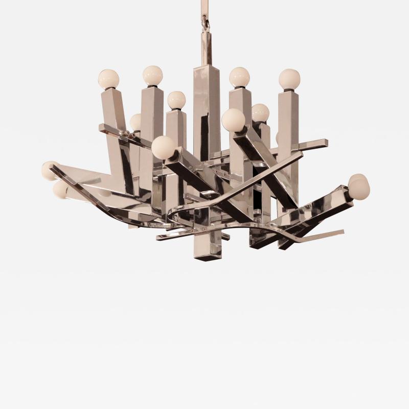 Italian Modernist Sixteen Light Chandelier