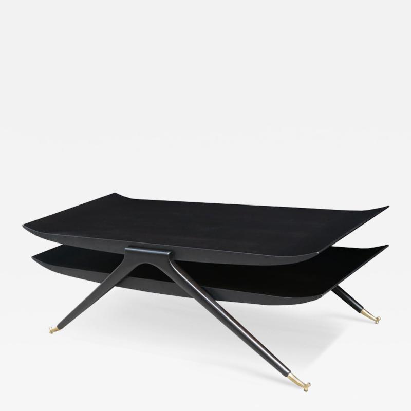 Italian Modernist Two Tier Cocktail Table